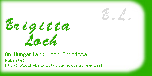 brigitta loch business card